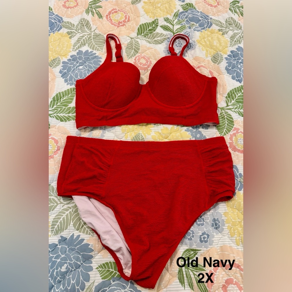 Old Navy Women's Bold Red Swimsuit
